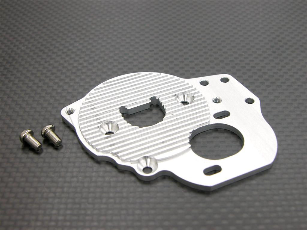 Tamiya DF-03 Aluminum Motor Heat Sink Plate With Screws - 1Pc Set Silver