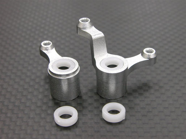 Tamiya DF-03 Aluminum Steering Assembly With Bearings - 2 Pcs Set Silver