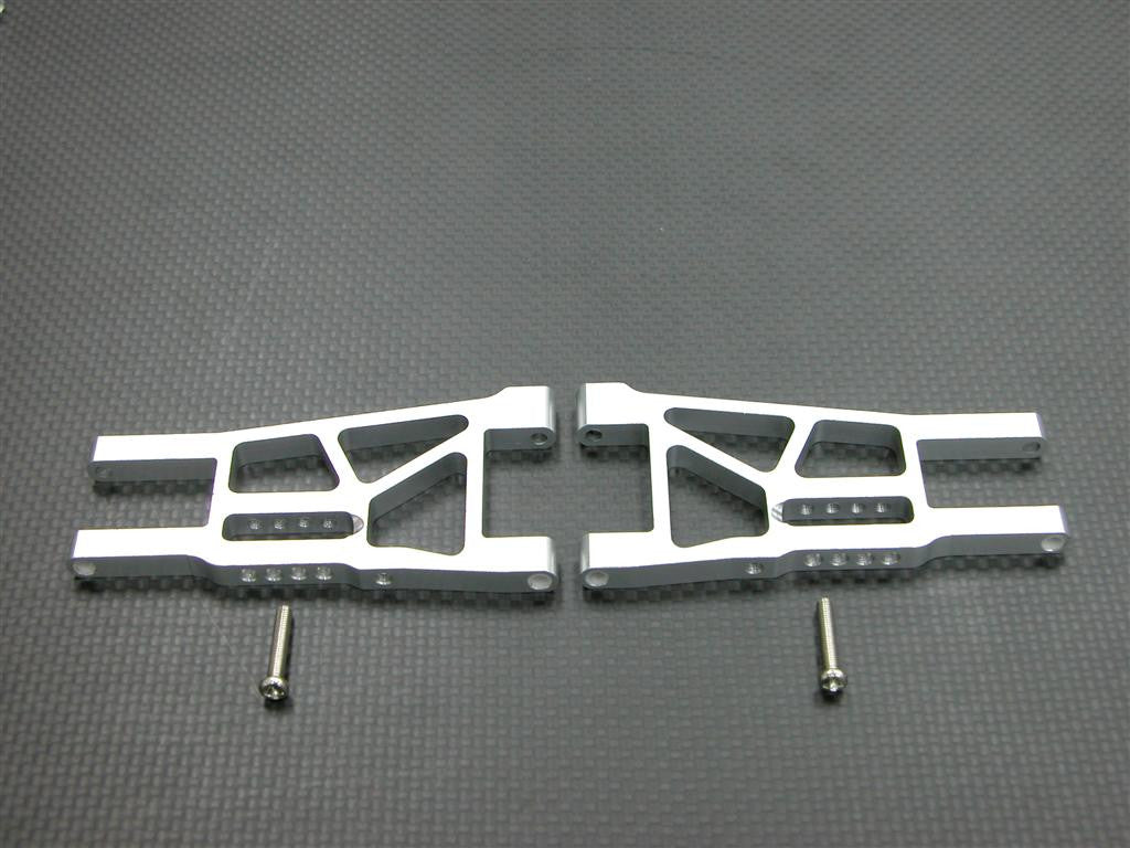 Tamiya DF-03 Aluminum Front Lower Arm With Screws - 1Pr Set Silver