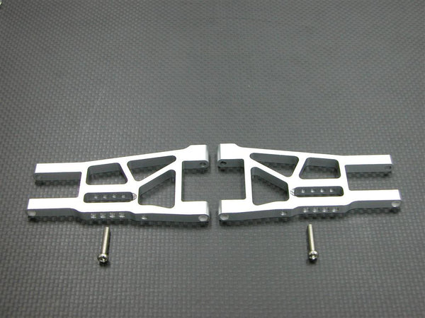 Tamiya DF-03 Aluminum Front Lower Arm With Screws - 1Pr Set Silver