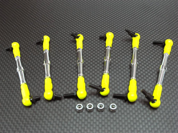 Tamiya DF-03 Aluminum Completed Tie Rod With Ball Screws & Lock Nuts - 3 Prs Set Silver