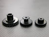 Kyosho Motorcycle NSR500 Delrin Wheel Gear Assembly (52T+53T+55T) - 3 Pcs Set Black