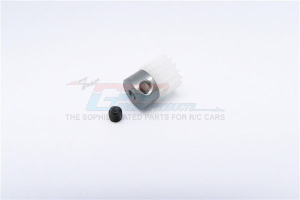 Kyosho Mini Inferno Delrin Motor Gear (15T) - 1Pc Set Gray Silver