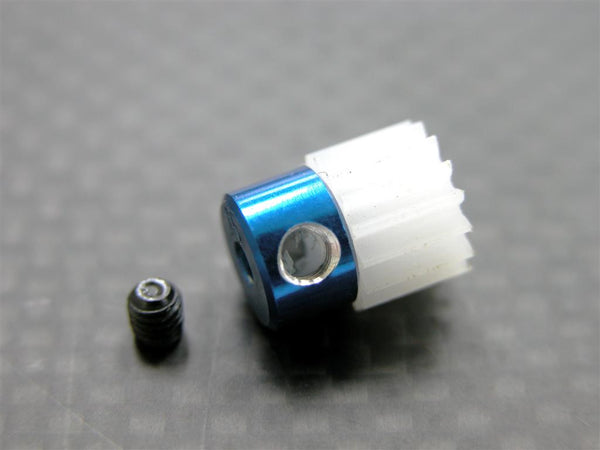 Kyosho Mini Inferno Delrin Motor Gear (15T) - 1Pc Set Blue