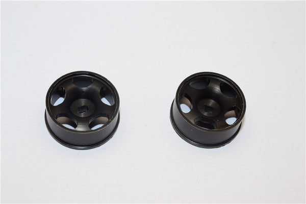 Kyosho Mini-Z AWD Delrin Front/Rear Ridge Rims (5P, 2.5mm Off Set, Width 8.5mm) - 1Pr Black