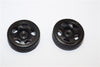 Kyosho Mini-Z AWD Delrin Front/Rear Ridge Rims (5P, 1.5mm Off Set, Width 8.3mm) With Tires - 1Pr Set Black