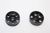 Kyosho Mini-Z AWD Delrin Front/Rear Ridge Rims (6P, 3.5mm Off Set, Width 8.5mm) - 1Pr Black