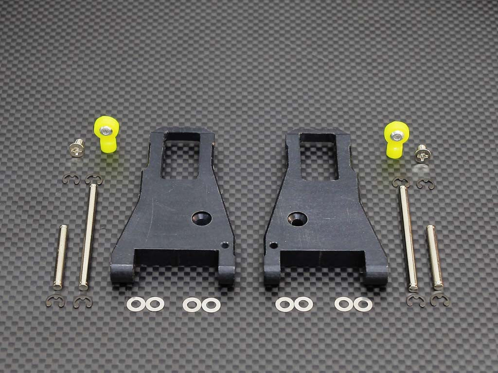 HPI RS4 3 Delrin Front Arm Set - 1Pr Black