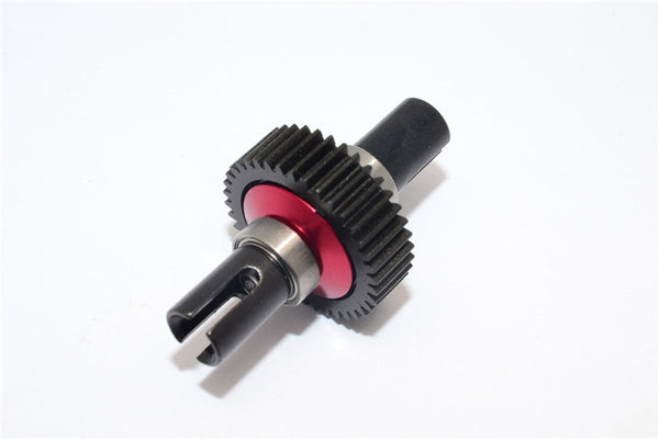 Team Losi Mini-T Steel Hub+Delrin Ball Differential Completed Set With Bearing (Special Design)- 1 Set Red