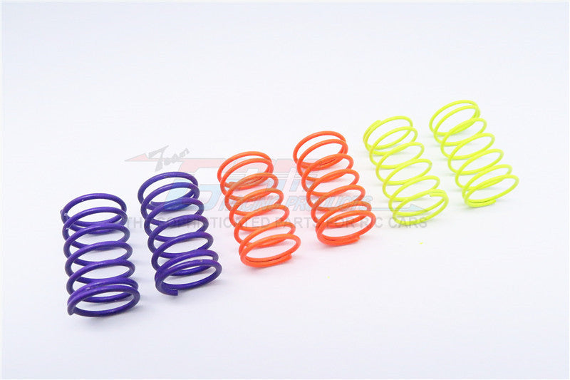 1.2+1.3+1.4mm Flu Colour Damper Spring Set 30mm - 3Prs - JTeamhobbies