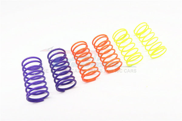 1.2+1.3+1.4mm Flu Colour Damper Spring Set 35mm - 3Prs - JTeamhobbies