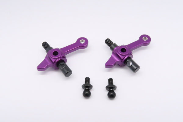 Tamiya DT-03 Aluminum Front Knuckle Arm - 1Pr Purple