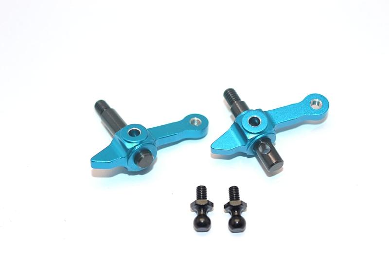 Tamiya DT-03 Aluminum Front Knuckle Arm - 1Pr Sky Blue