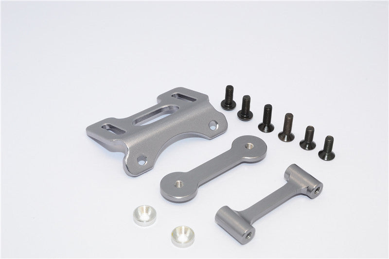 Tamiya DT-03 Aluminum Adjustable Wing Mount - 1 Set Gray Silver