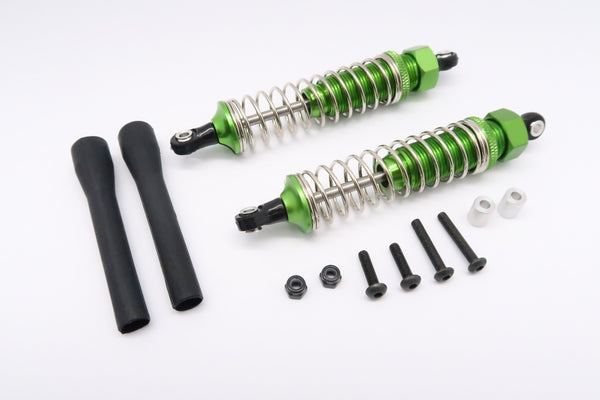 Tamiya DT-03 Aluminum Rear Adjustable Plastic Ball Top 90mm Damper - 1Pr Set Green