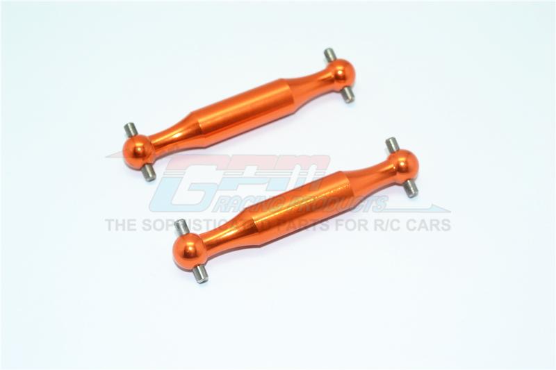 Tamiya DT-03 Aluminum Rear Dogbone (Polished) - 2Pcs Set Orange