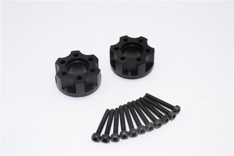 Axial Yeti Delrin Hex Wideners (+10mm Thickness) - 2 Pcs Set Black