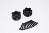 Axial Yeti Delrin Hex Wideners (+10mm Thickness) - 2 Pcs Set Black