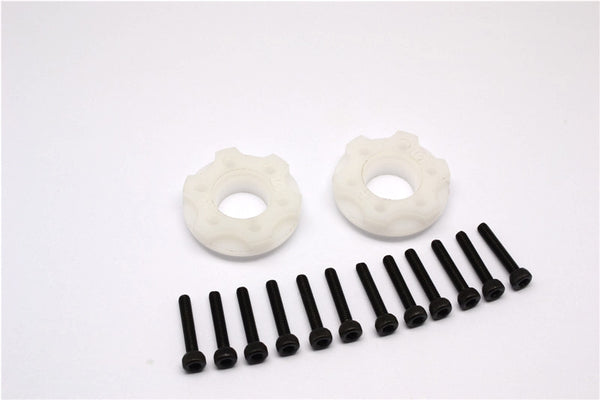 Axial Yeti Delrin Hex Wideners (+5mm Thickness) - 2 Pcs Set Black