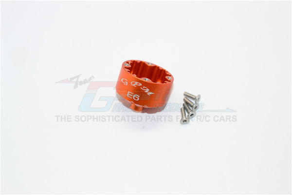 Team Magic E6 III HX Aluminum Front Or Rear Differential Case - 1Pc Set Orange