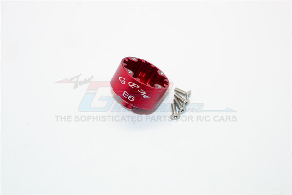 Team Magic E6 III HX Aluminum Front Or Rear Differential Case - 1Pc Set Red