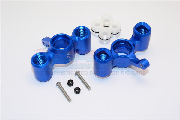 Team Magic E6 III HX Aluminum Front / Rear Knuckle Arm With Delrin Collars - 1Pr Set Blue