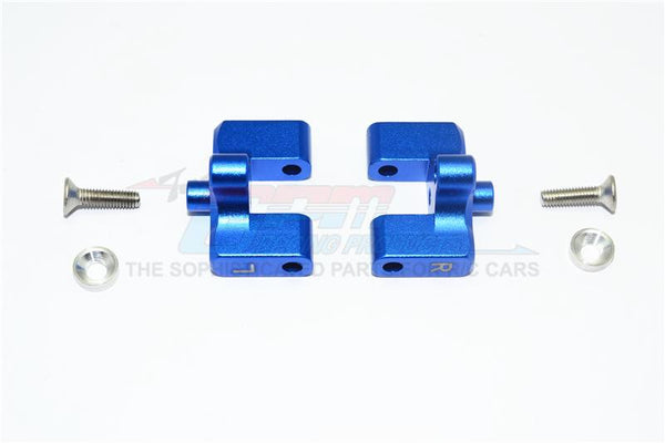 Team Magic E6 III HX Aluminum Rear Wing Mount - 1Pr Set Blue