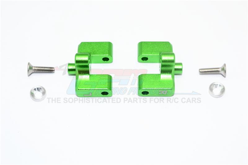 Team Magic E6 III HX Aluminum Rear Wing Mount - 1Pr Set Green