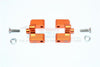 Team Magic E6 III HX Aluminum Rear Wing Mount - 1Pr Set Orange