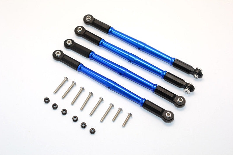 Team Magic E6 III HX Aluminum Front+Rear Steering Tie Rod¡V4Pcs Set Blue