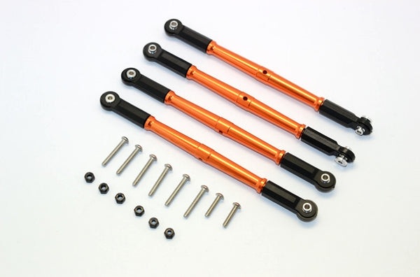 Team Magic E6 III HX Aluminum Front+Rear Steering Tie Rod¡V4Pcs Set Orange