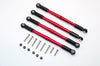 Team Magic E6 III HX Aluminum Front+Rear Steering Tie Rod¡V4Pcs Set Red