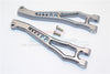 Team Magic E6 III HX Aluminum Front Or Rear Upper Suspensison Arms - 1Pr Set Gray Silver