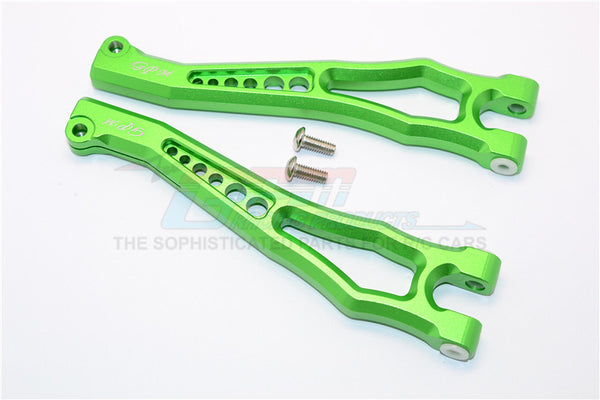 Team Magic E6 III HX Aluminum Front Or Rear Upper Suspensison Arms - 1Pr Set Green