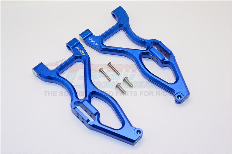 Team Magic E6 III HX Aluminum Front Or Rear Lower Suspensison Arms - 1Pr Set Blue