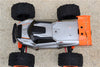 Team Magic E6 III HX Aluminum Front & Rear Magnetic Body Mount - 1 Set Orange