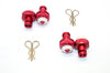 Team Magic E6 III HX Aluminum Front & Rear Magnetic Body Mount - 1 Set Red