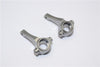 HPI E-Firestorm Flux Aluminum Front Knuckle Arm - 1Pr Gray Silver