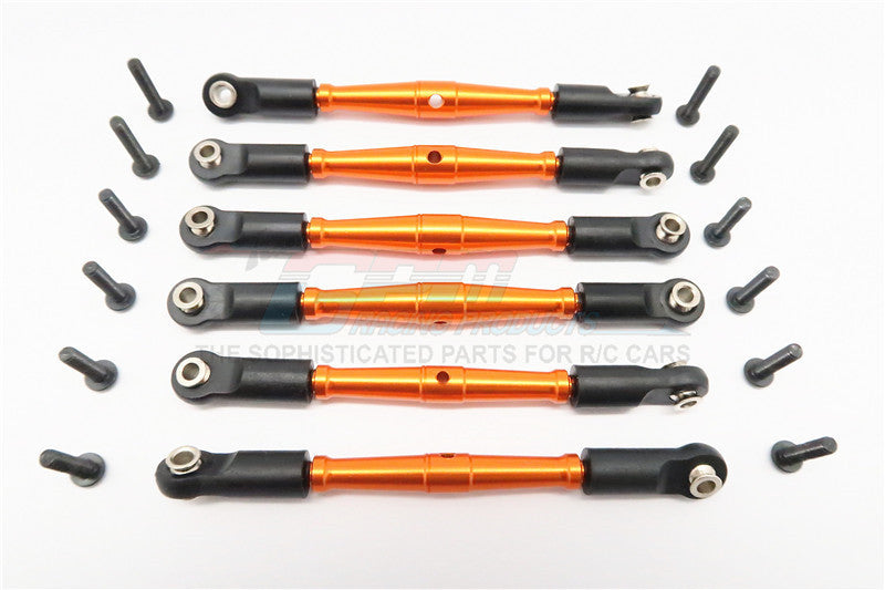 HPI E-Firestorm Flux Aluminum Completed Tie Rod With Plastic Ball Ends - 3Prs Orange