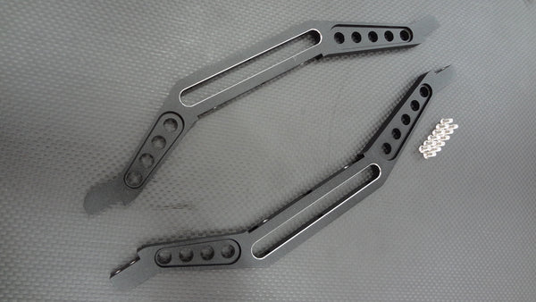 Traxxas E-Maxx 2 Aluminum Chassis Lower Brace (Compatiable To Use With TMX3.3#4908) - 1Pr Set Black