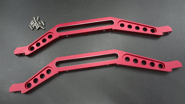 Traxxas E-Maxx 2 Aluminum Chassis Lower Brace (Compatiable To Use With TMX3.3#4908) - 1Pr Set Red