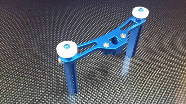Traxxas E-Maxx 2 Aluminum Rear Body Posts With Mount - 1 Set Blue