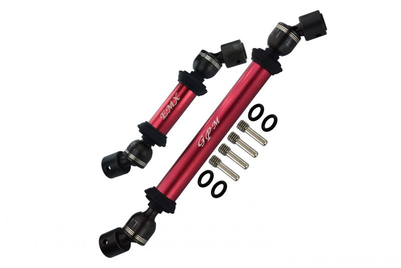 Traxxas E-Maxx 2 Steel + Aluminum Front / Rear Main Shafts - 1 Set Red