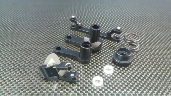 Traxxas E-Maxx 2 Aluminum Steering Assembly (Compatiable To Use With TMX3.3#4908) - 4Pcs Set Black
