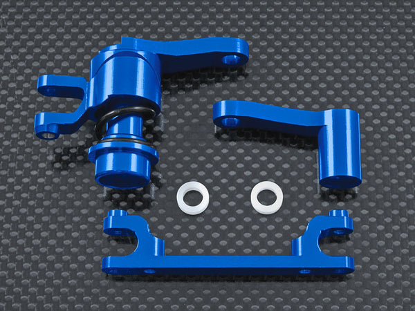 Traxxas E-Maxx 2 Aluminum Steering Assembly (Compatiable To Use With TMX3.3#4908) - 4Pcs Set Blue