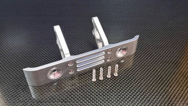Traxxas E-Maxx 2 Aluminum Front Bumper With Screws - 1Pc Set Silver