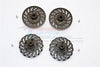 Traxxas E-Revo Brushless Edition Aluminum Wheel Hex Claw +2mm With Brake Disk - 4Pcs Set Black