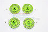 Traxxas E-Revo Brushless Edition Aluminum Wheel Hex Claw +2mm With Brake Disk - 4Pcs Set Green