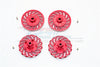 Traxxas E-Revo Brushless Edition Aluminum Wheel Hex Claw +2mm With Brake Disk - 4Pcs Set Red