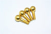Traxxas E-Revo Brushless Edition Steel#45 Front/Rear Steering Pillow Balls - 4Pcs Gold